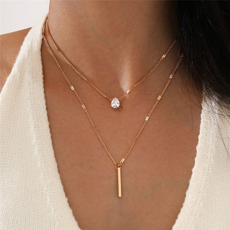 Crystal Zircon Heart Star Charm for Women