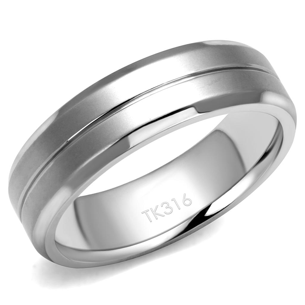 Men Stainless Steel No Stone Rings TK2917