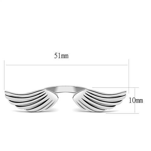 Women Stainless Steel No Stone Rings TK3145
