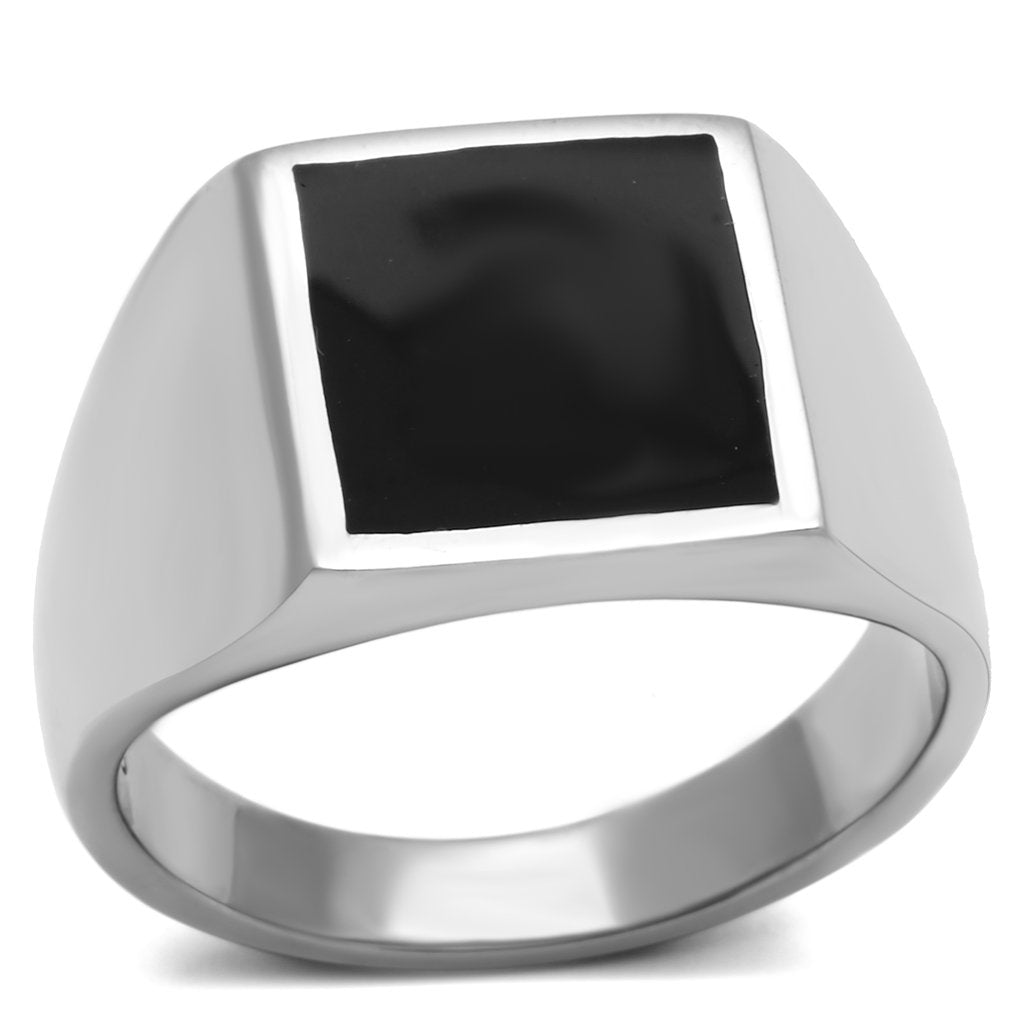 Men Stainless Steel Epoxy Rings TK594