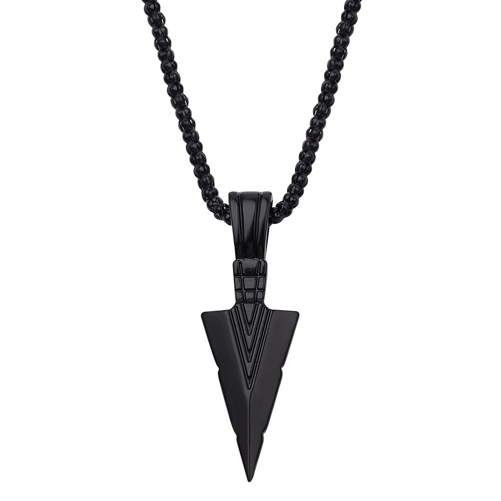 2022 Men's Silver color Arrow Head Pendant