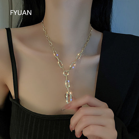 Geometric Crystal Necklaces for Women